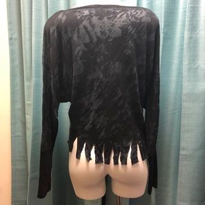Michael Stars Tops - Michael Stars | Fringed crop top | Burnout | OS Michael Stars Tops - Michael Stars | Fringed crop top | Burnout | OS